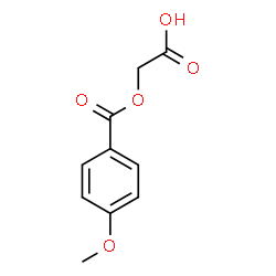 ChemSpider 2D Image | 4-METHOXYBENZOYLOXYACETIC ACID | C10H10O5