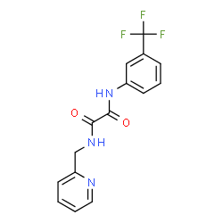 ChemSpider 2D Image | N-(2-Pyridinylmethyl)-N'-[3-(trifluoromethyl)phenyl]ethanediamide | C15H12F3N3O2