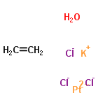 InChI=1/C2H4.3ClH.K.H2O.Pt/c1-2;;;;;;/h1-2H2;3*1H;;1H2;/q;;;;+1;;+2/p-3
