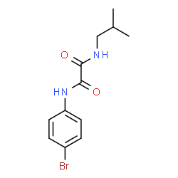 ChemSpider 2D Image | N-(4-Bromophenyl)-N'-isobutylethanediamide | C12H15BrN2O2