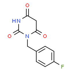 ChemSpider 2D Image | 1-(4-Fluorobenzyl)-2,4,6(1H,3H,5H)-pyrimidinetrione | C11H9FN2O3