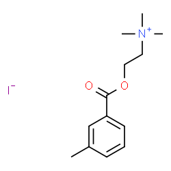ChemSpider 2D Image | N,N,N-Trimethyl-2-[(3-methylbenzoyl)oxy]ethanaminium iodide | C13H20INO2