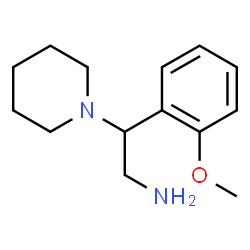 ChemSpider 2D Image | 2-(2-methoxyphenyl)-2-piperidin-1-ylethanamine | C14H22N2O