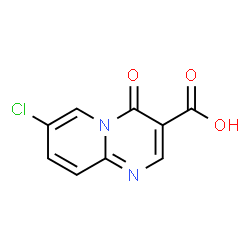 ChemSpider 2D Image | 7-Chloro-4-oxo-4H-pyrido[1,2-a]pyrimidine-3-carboxylic acid | C9H5ClN2O3