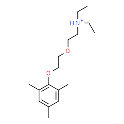 ChemSpider 2D Image | N,N-Diethyl-2-[2-(mesityloxy)ethoxy]ethanaminium | C17H30NO2