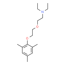 ChemSpider 2D Image | N,N-Diethyl-2-[2-(mesityloxy)ethoxy]ethanamine | C17H29NO2