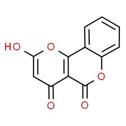 ChemSpider 2D Image | 2-Hydroxy-4H,5H-pyrano[3,2-c]chromene-4,5-dione | C12H6O5