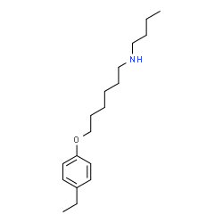 ChemSpider 2D Image | N-Butyl-6-(4-ethylphenoxy)-1-hexanamine | C18H31NO