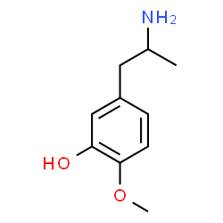 ChemSpider 2D Image | 5-(2-Aminopropyl)-2-methoxyphenol | C10H15NO2