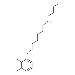 ChemSpider 2D Image | N-Butyl-6-(2,3-dimethylphenoxy)-1-hexanamine | C18H31NO