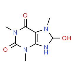 ChemSpider 2D Image | 1,3,7-Trimethyldihydrouric acid | C8H12N4O3