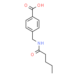 ChemSpider 2D Image | 4-(pentanamidomethyl)benzoic acid | C13H17NO3