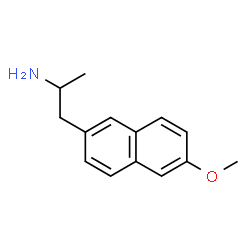 ChemSpider 2D Image | 1-(6-Methoxy-2-naphthyl)-2-propanamine | C14H17NO
