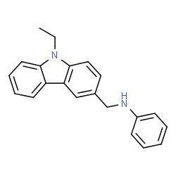 ChemSpider 2D Image | N-[(9-ethylcarbazol-3-yl)methyl]aniline | C21H20N2