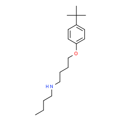 ChemSpider 2D Image | N-Butyl-4-[4-(2-methyl-2-propanyl)phenoxy]-1-butanamine | C18H31NO