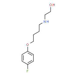ChemSpider 2D Image | 2-{[4-(4-Fluorophenoxy)butyl]amino}ethanol | C12H18FNO2