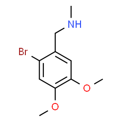 ChemSpider 2D Image | 1-(2-Bromo-4,5-dimethoxyphenyl)-N-methylmethanamine | C10H14BrNO2