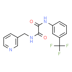 ChemSpider 2D Image | N-(3-Pyridinylmethyl)-N'-[3-(trifluoromethyl)phenyl]ethanediamide | C15H12F3N3O2