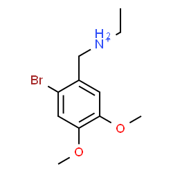 ChemSpider 2D Image | N-(2-Bromo-4,5-dimethoxybenzyl)ethanaminium | C11H17BrNO2