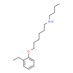 ChemSpider 2D Image | N-Butyl-6-(2-ethylphenoxy)-1-hexanamine | C18H31NO