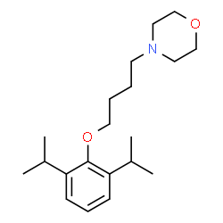 ChemSpider 2D Image | 4-[4-(2,6-Diisopropylphenoxy)butyl]morpholine | C20H33NO2