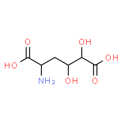 ChemSpider 2D Image | 5-Amino-2,3-dihydroxyhexanedioic acid | C6H11NO6