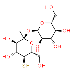 ChemSpider 2D Image | alpha-D-Glucopyranosyl 1-C-methyl-4-thio-alpha-D-glucopyranoside | C13H24O10S