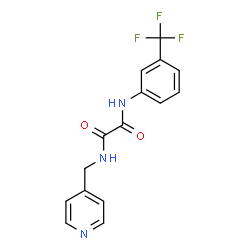 ChemSpider 2D Image | N-(4-Pyridinylmethyl)-N'-[3-(trifluoromethyl)phenyl]ethanediamide | C15H12F3N3O2