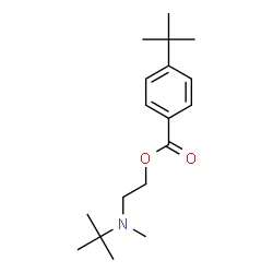 ChemSpider 2D Image | 2-[Methyl(2-methyl-2-propanyl)amino]ethyl 4-(2-methyl-2-propanyl)benzoate | C18H29NO2