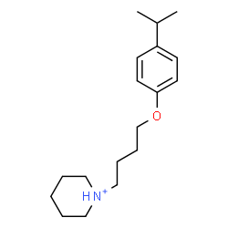ChemSpider 2D Image | 1-[4-(4-Isopropylphenoxy)butyl]piperidinium | C18H30NO