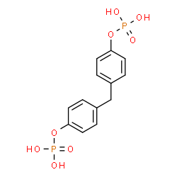 ChemSpider 2D Image | 4-phosphonooxy-phenyl-methyl-[4-phosphonooxy]benzen | C13H14O8P2
