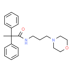 ChemSpider 2D Image | N-[3-(4-Morpholinyl)propyl]-2,2-diphenylpropanamide | C22H28N2O2