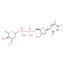 ChemSpider 2D Image | dTDP-L-oleandrose | C17H28N2O14P2