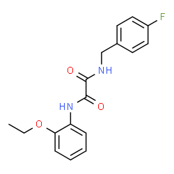 ChemSpider 2D Image | N-(2-Ethoxyphenyl)-N'-(4-fluorobenzyl)ethanediamide | C17H17FN2O3