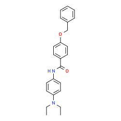 ChemSpider 2D Image | 4-(Benzyloxy)-N-[4-(diethylamino)phenyl]benzamide | C24H26N2O2