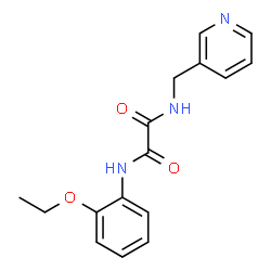 ChemSpider 2D Image | N-(2-Ethoxyphenyl)-N'-(3-pyridinylmethyl)ethanediamide | C16H17N3O3