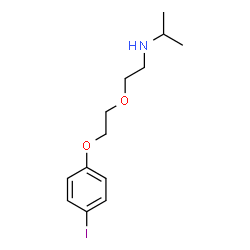 ChemSpider 2D Image | N-{2-[2-(4-Iodophenoxy)ethoxy]ethyl}-2-propanamine | C13H20INO2