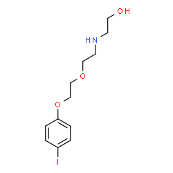 ChemSpider 2D Image | 2-({2-[2-(4-Iodophenoxy)ethoxy]ethyl}amino)ethanol | C12H18INO3