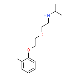 ChemSpider 2D Image | N-{2-[2-(2-Iodophenoxy)ethoxy]ethyl}-2-propanamine | C13H20INO2