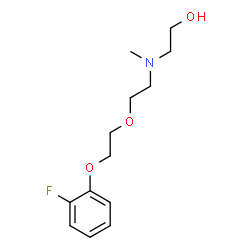 ChemSpider 2D Image | 2-[{2-[2-(2-Fluorophenoxy)ethoxy]ethyl}(methyl)amino]ethanol | C13H20FNO3