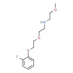 ChemSpider 2D Image | 2-[2-(2-Fluorophenoxy)ethoxy]-N-(2-methoxyethyl)ethanamine | C13H20FNO3