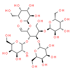 ChemSpider 2D Image | alpha-D-Galactopyranosyl-(1->2)-[alpha-D-galactopyranosyl-(1->3)]-[alpha-D-galactopyranosyl-(1->4)]-[alpha-D-galactopyranosyl-(1->5)]-D-glucose | C30H52O26