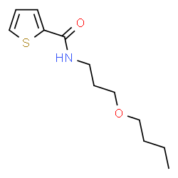 ChemSpider 2D Image | N-(3-Butoxypropyl)-2-thiophenecarboxamide | C12H19NO2S