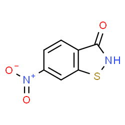 ChemSpider 2D Image | 6-Nitro-1,2-benzothiazol-3(2H)-one | C7H4N2O3S