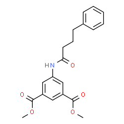 ChemSpider 2D Image | Dimethyl 5-[(4-phenylbutanoyl)amino]isophthalate | C20H21NO5