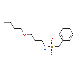 ChemSpider 2D Image | N-(3-Butoxypropyl)-1-phenylmethanesulfonamide | C14H23NO3S