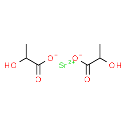 ChemSpider 2D Image | Strontium lactate | C6H10O6Sr