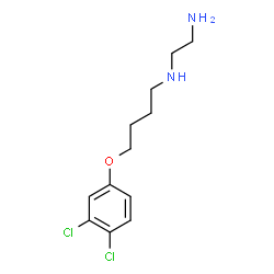 ChemSpider 2D Image | N-[4-(3,4-Dichlorophenoxy)butyl]-1,2-ethanediamine | C12H18Cl2N2O