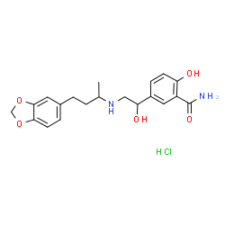 ChemSpider 2D Image | Medroxalol hydrochloride | C20H25ClN2O5