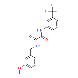 ChemSpider 2D Image | N-(3-Methoxybenzyl)-N'-[3-(trifluoromethyl)phenyl]ethanediamide | C17H15F3N2O3